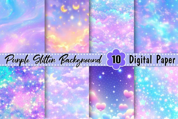Download Purple Glitter Unicorn Background - Unicorn background Collection