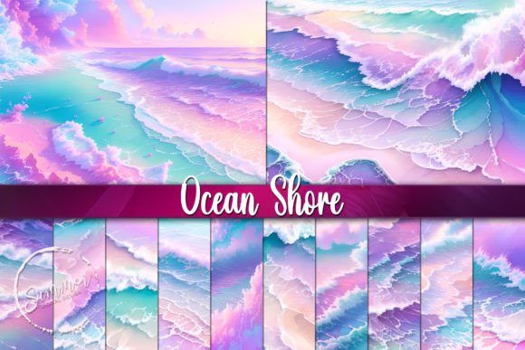 Download Whimsical Ocean Shore Unicorn Background - Unicorn background Collection