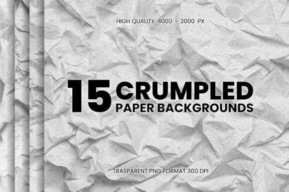 Download 15 Crumpled Paper Backgrounds - Crumpled Collection