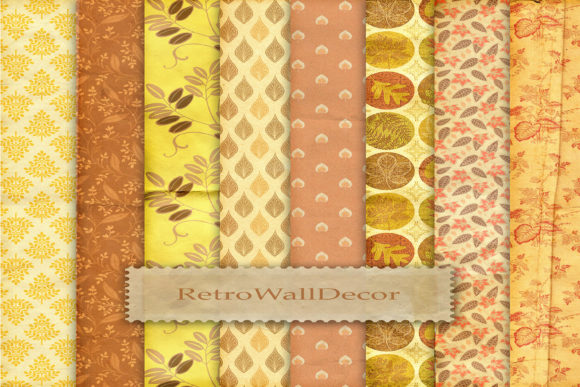 Download Autumn Digital Papers, Crumpled Digital - Crumpled Collection