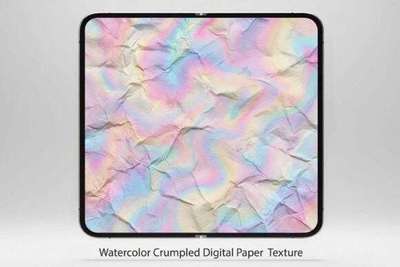 Download Watercolor Crumpled Digital Paper PNG - Crumpled Collection