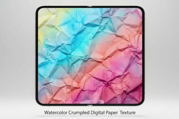 Download Watercolor Crumpled Digital Paper PNG - Crumpled Collection