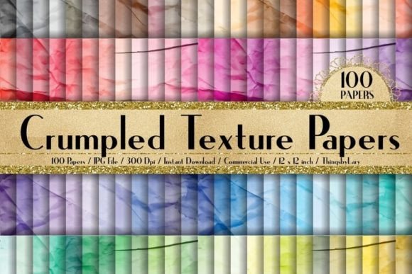 Download Folded Crumpled Digital Papers - Crumpled Collection